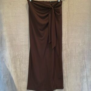 ZARA WOMEN'S RUCHED LONG SKIRT